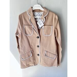 Dior Christian Dior girl’s Cotton Button Jacket w/contrast trim size 12